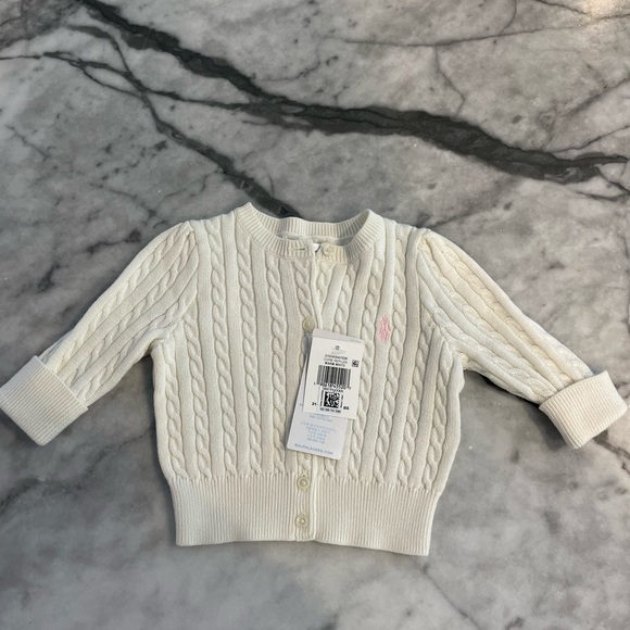 Ralph Lauren Mini-Cable Cotton Cardigan - Picture 3 of 7